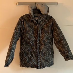 Boys Columbia Camo hooded puffer coat